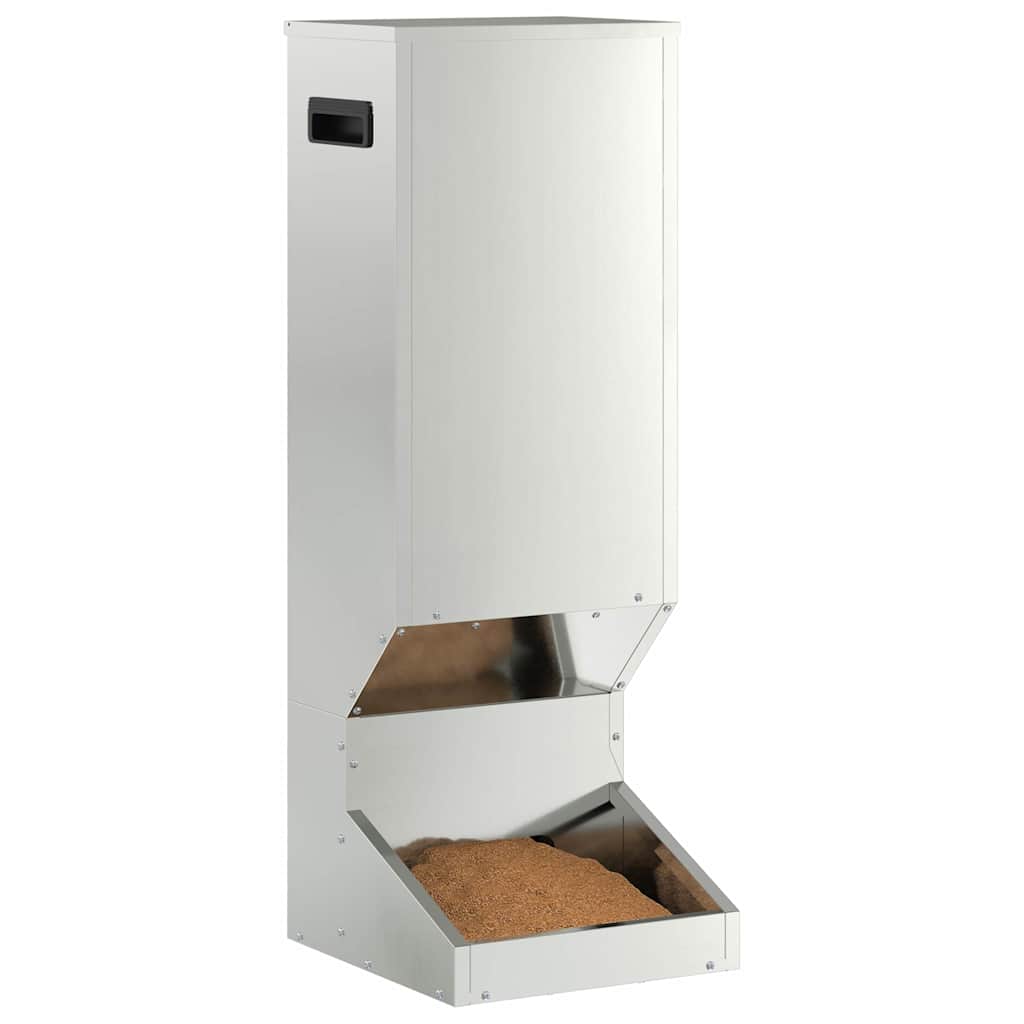 Deer Feeder Silver 28 x 30 x 80 cm Galvanised Steel