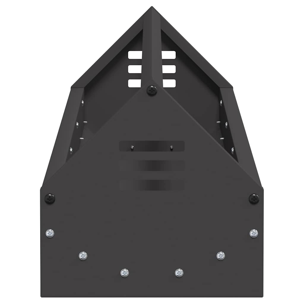 Chicken Feeding Trough Black 108 x 20.5 x 20 cm