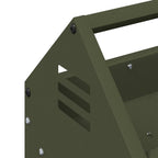 Chicken Feeding Trough Olive Green 108 x 20.5 x 20 cm