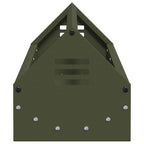 Chicken Feeding Trough Olive Green 108 x 20.5 x 20 cm