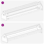 Chicken Feeding Trough Silver 108 x 20.5 x 20 cm