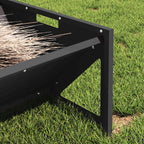 Livestock Feeding Trough Black 108 x 50 x 28 cm