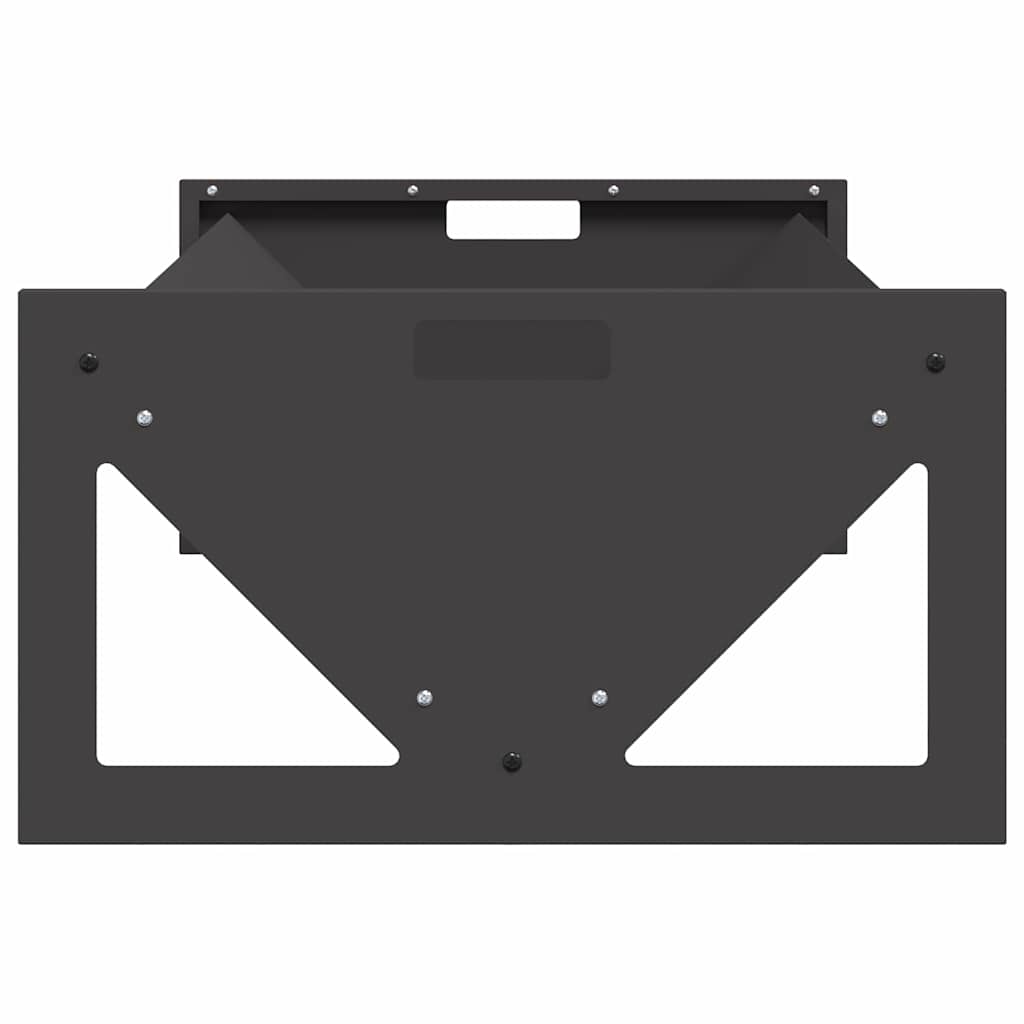 Livestock Feeding Trough Black 108 x 50 x 28 cm