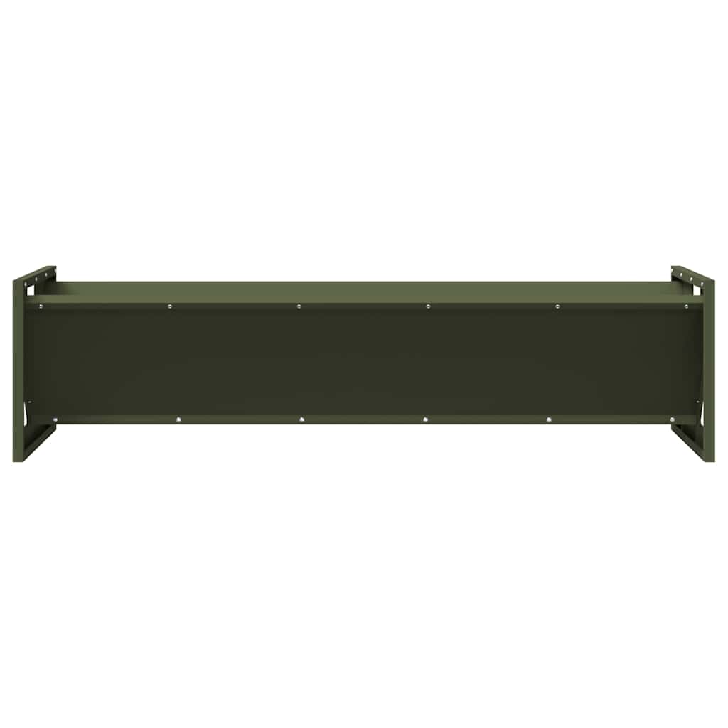 Livestock Feeding Trough Olive Green 108 x 50 x 28 cm