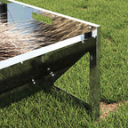 Livestock Feeding Trough Silver 108 x 50 x 28 cm
