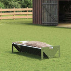 Livestock Feeding Trough Silver 108 x 50 x 28 cm
