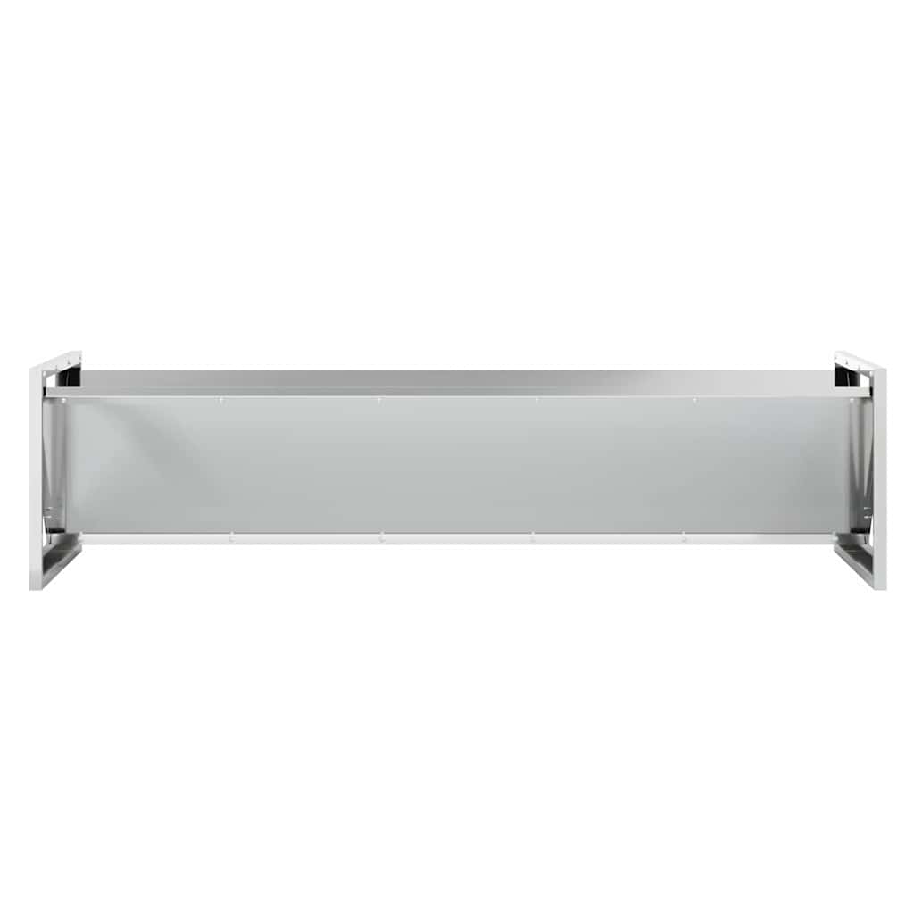 Livestock Feeding Trough Silver 108 x 50 x 28 cm