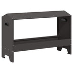 Chicken Feeding Trough Black 81 x 32 x 53.5 cm