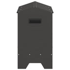 Chicken Feeding Trough Black 81 x 32 x 53.5 cm