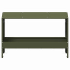 Chicken Feeding Trough Olive Green 81 x 32 x 53.5 cm