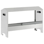 Chicken Feeding Trough Silver 81 x 32 x 53.5 cm