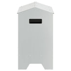 Chicken Feeding Trough Silver 81 x 32 x 53.5 cm