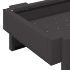 Chicken Feeding Trough Black 80 x 28 x 13.5 cm
