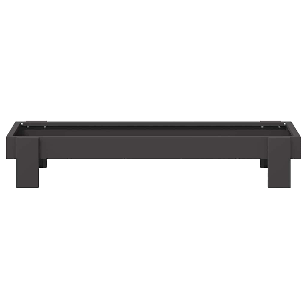 Chicken Feeding Trough Black 80 x 28 x 13.5 cm