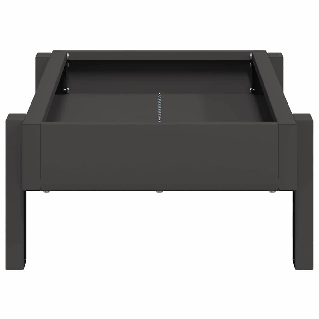 Chicken Feeding Trough Black 80 x 28 x 13.5 cm