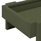 Chicken Feeding Trough Olive Green 80 x 28 x 13.5 cm
