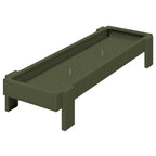 Chicken Feeding Trough Olive Green 80 x 28 x 13.5 cm