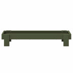 Chicken Feeding Trough Olive Green 80 x 28 x 13.5 cm