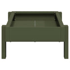 Chicken Feeding Trough Olive Green 80 x 28 x 13.5 cm