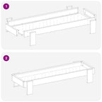 Chicken Feeding Trough Silver 80 x 28 x 13.5 cm