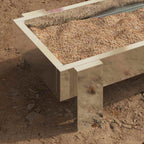Chicken Feeding Trough Silver 80 x 28 x 13.5 cm