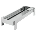 Chicken Feeding Trough Silver 80 x 28 x 13.5 cm
