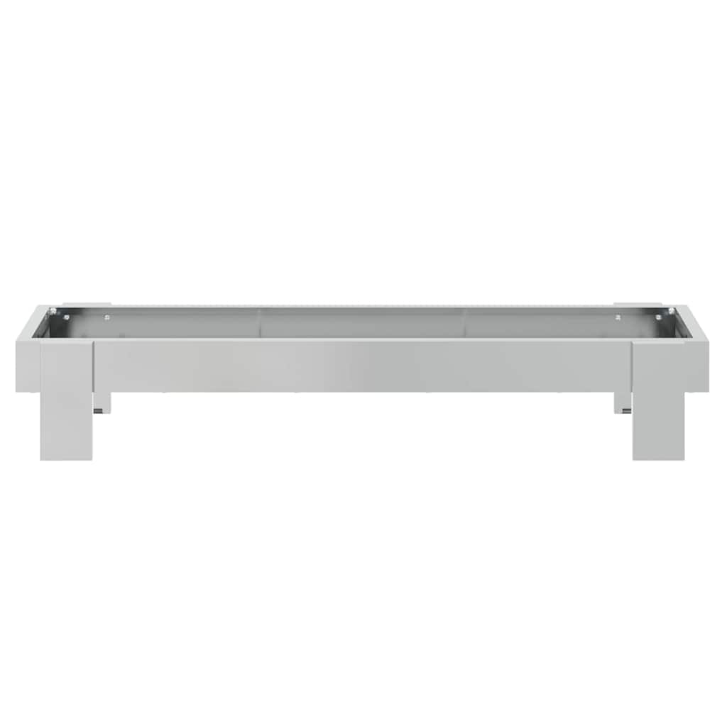 Chicken Feeding Trough Silver 80 x 28 x 13.5 cm