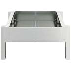 Chicken Feeding Trough Silver 80 x 28 x 13.5 cm
