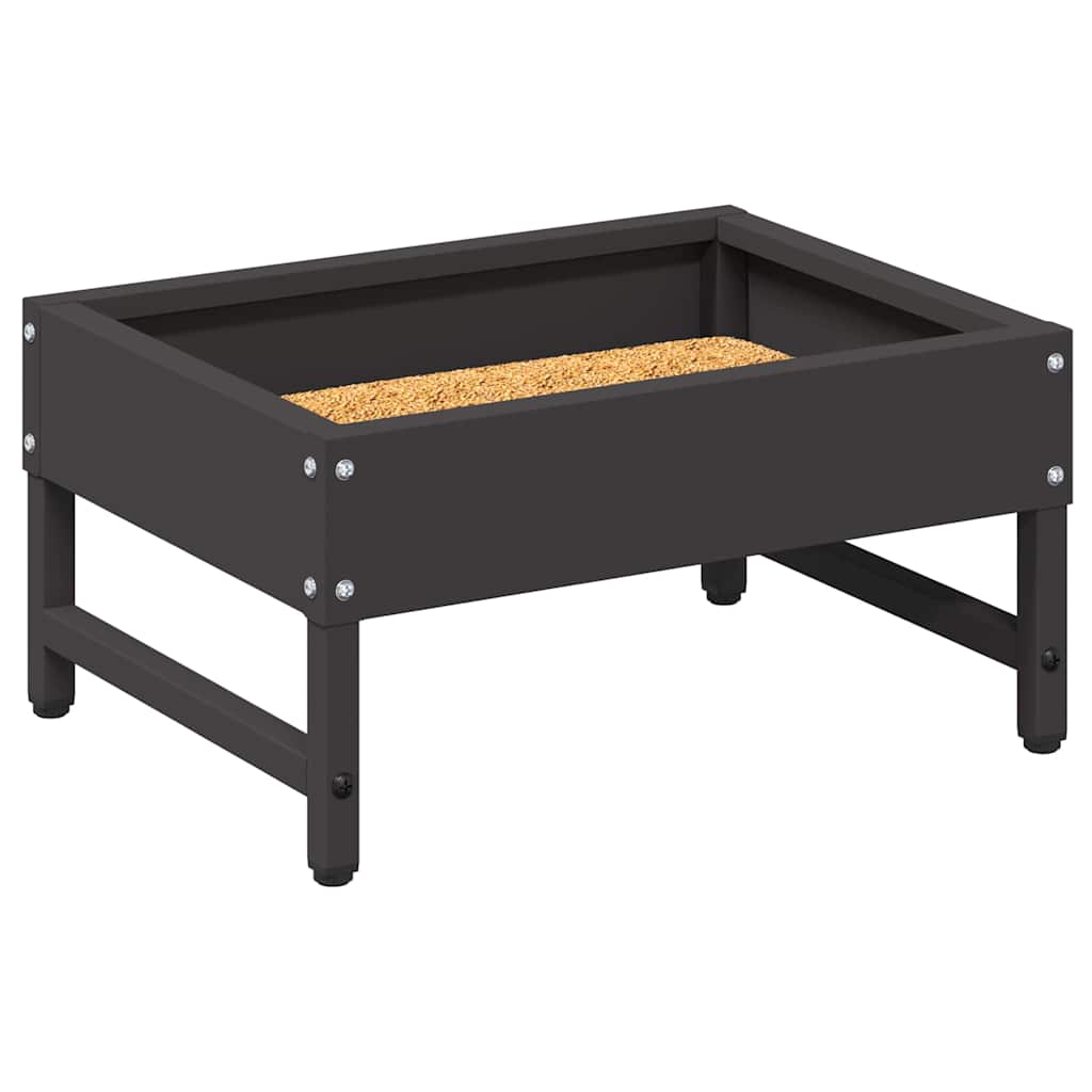 Bird Feeder Black 34 x 26 x 16 cm Cold-Rolled Steel