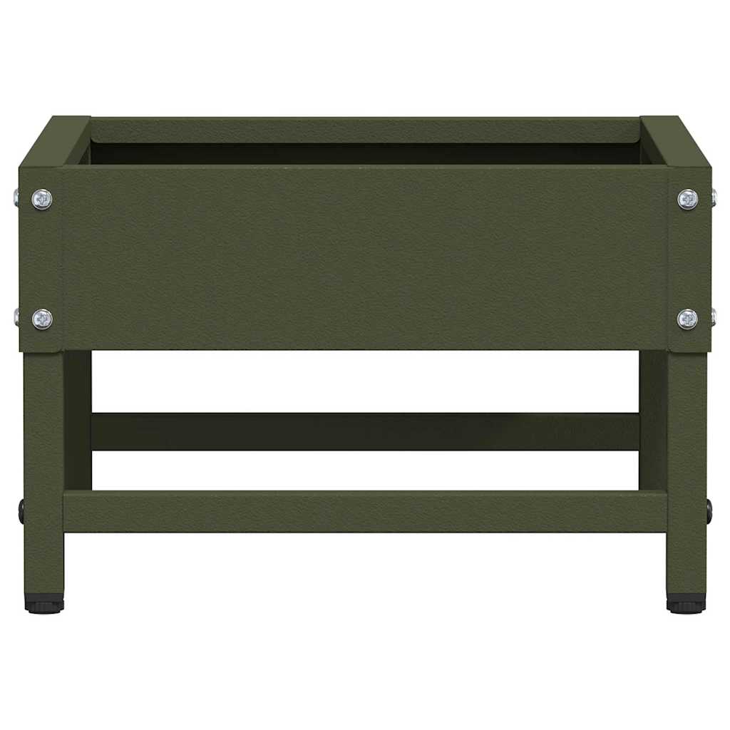 Bird Feeder Olive Green 34 x 26 x 16 cm Cold-Rolled Steel