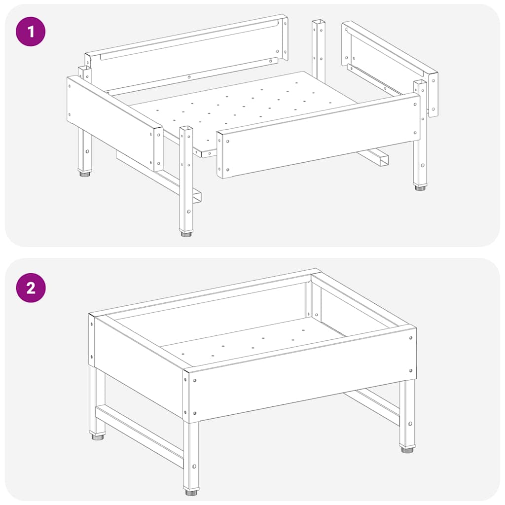 Bird Feeder Silver 34 x 26 x 16 cm Galvanised Steel