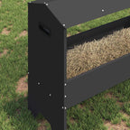 Livestock Feeding Trough Black 79 x 35 x 62 cm