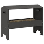 Livestock Feeding Trough Black 79 x 35 x 62 cm
