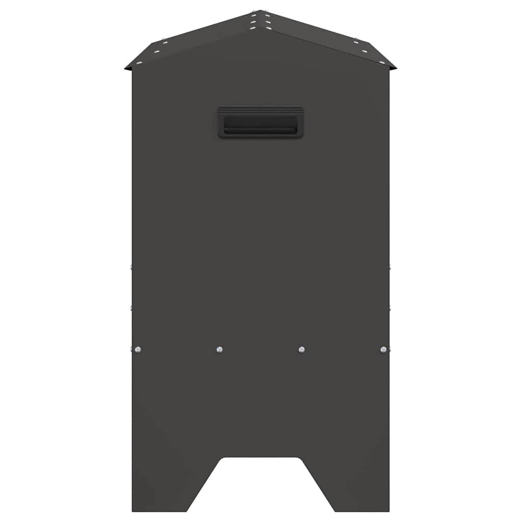 Livestock Feeding Trough Black 79 x 35 x 62 cm