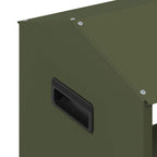 Livestock Feeding Trough Olive Green 79 x 35 x 62 cm