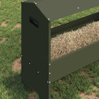 Livestock Feeding Trough Olive Green 79 x 35 x 62 cm