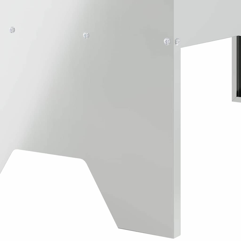 Livestock Feeding Trough Silver 79 x 35 x 62 cm