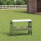 Livestock Feeding Trough Silver 79 x 35 x 62 cm
