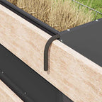 Hay Feeder Black 71 x 33 x 70 cm Cold-Rolled Steel