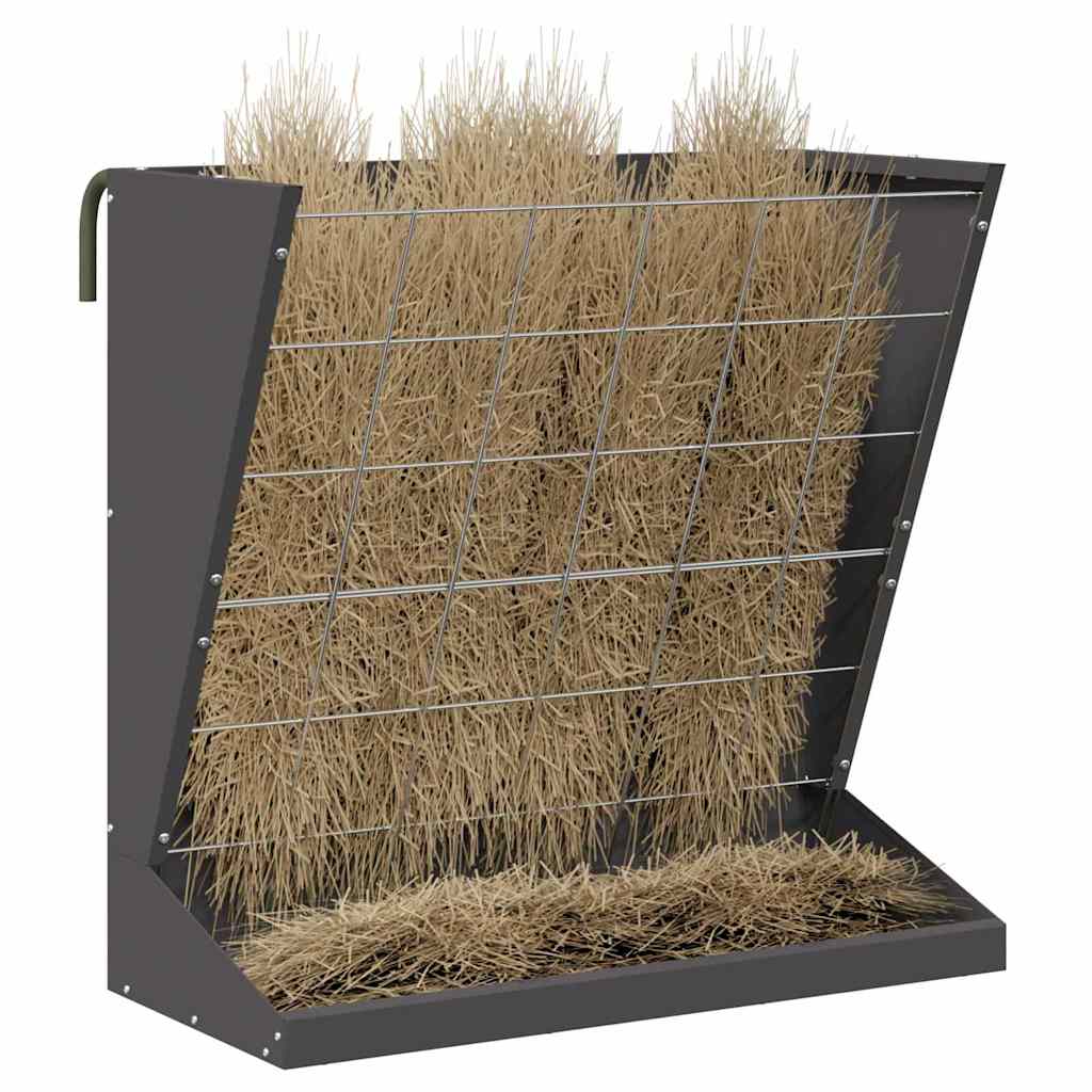 Hay Feeder Black 71 x 33 x 70 cm Cold-Rolled Steel