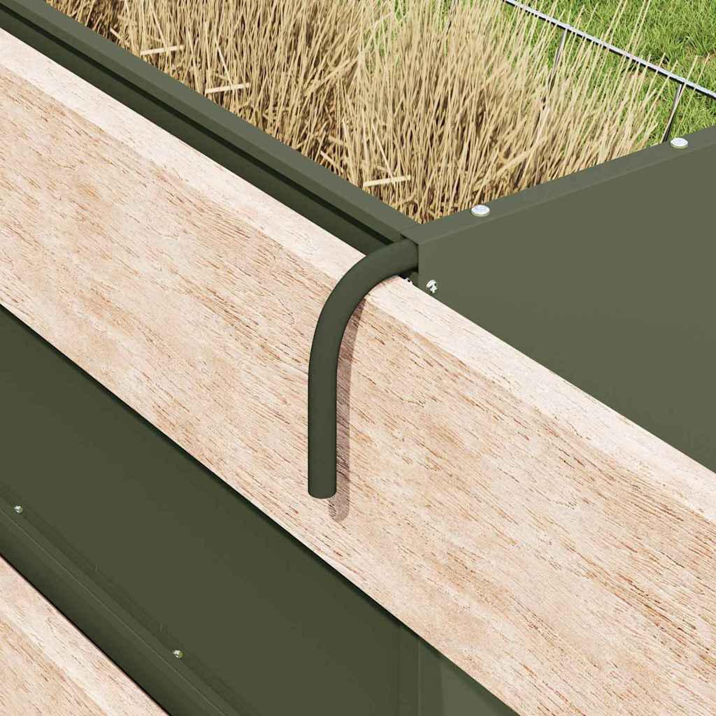 Hay Feeder Olive Green 71 x 33 x 70 cm Cold-Rolled Steel