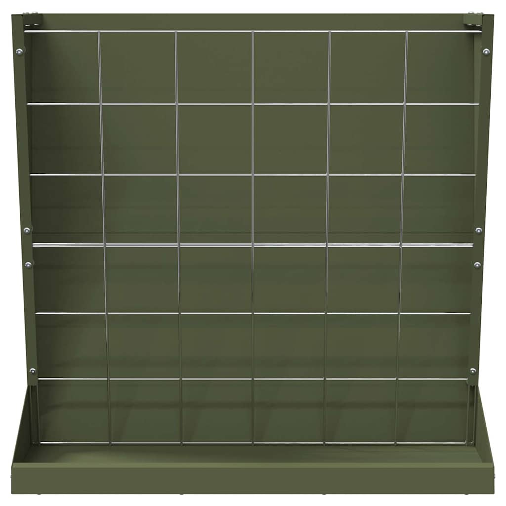 Hay Feeder Olive Green 71 x 33 x 70 cm Cold-Rolled Steel