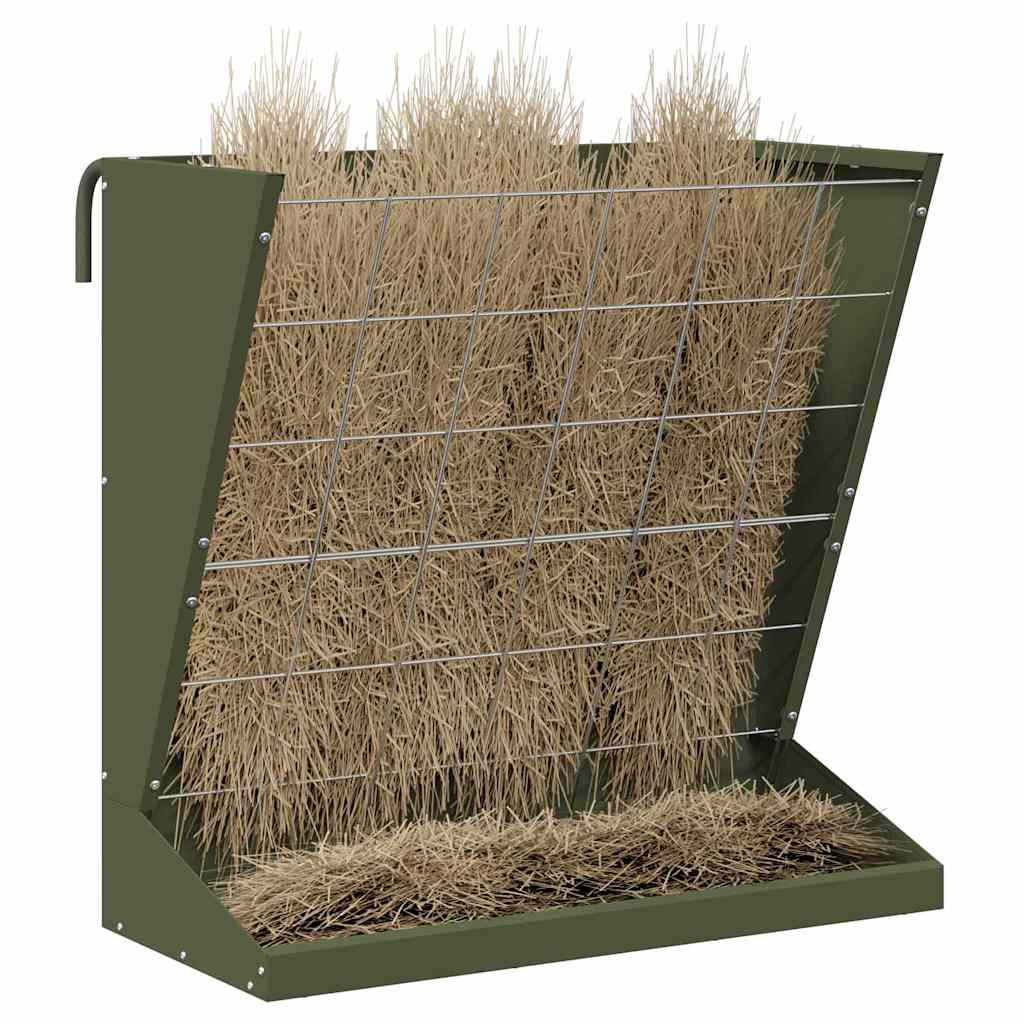 Hay Feeder Olive Green 71 x 33 x 70 cm Cold-Rolled Steel