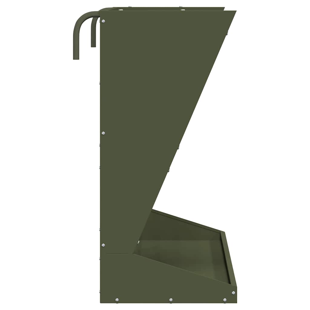 Hay Feeder Olive Green 71 x 33 x 70 cm Cold-Rolled Steel
