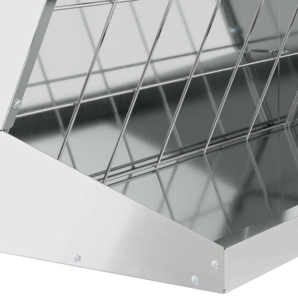 Hay Feeder Silver 71 x 33 x 70 cm Galvanised Steel