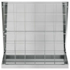 Hay Feeder Silver 71 x 33 x 70 cm Galvanised Steel