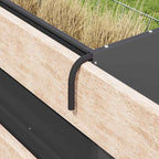 Hanging Hay Feeder Black 61 x 33 x 66 cm Cold-Rolled Steel