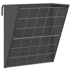 Hanging Hay Feeder Black 61 x 33 x 66 cm Cold-Rolled Steel