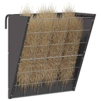 Hanging Hay Feeder Black 61 x 33 x 66 cm Cold-Rolled Steel