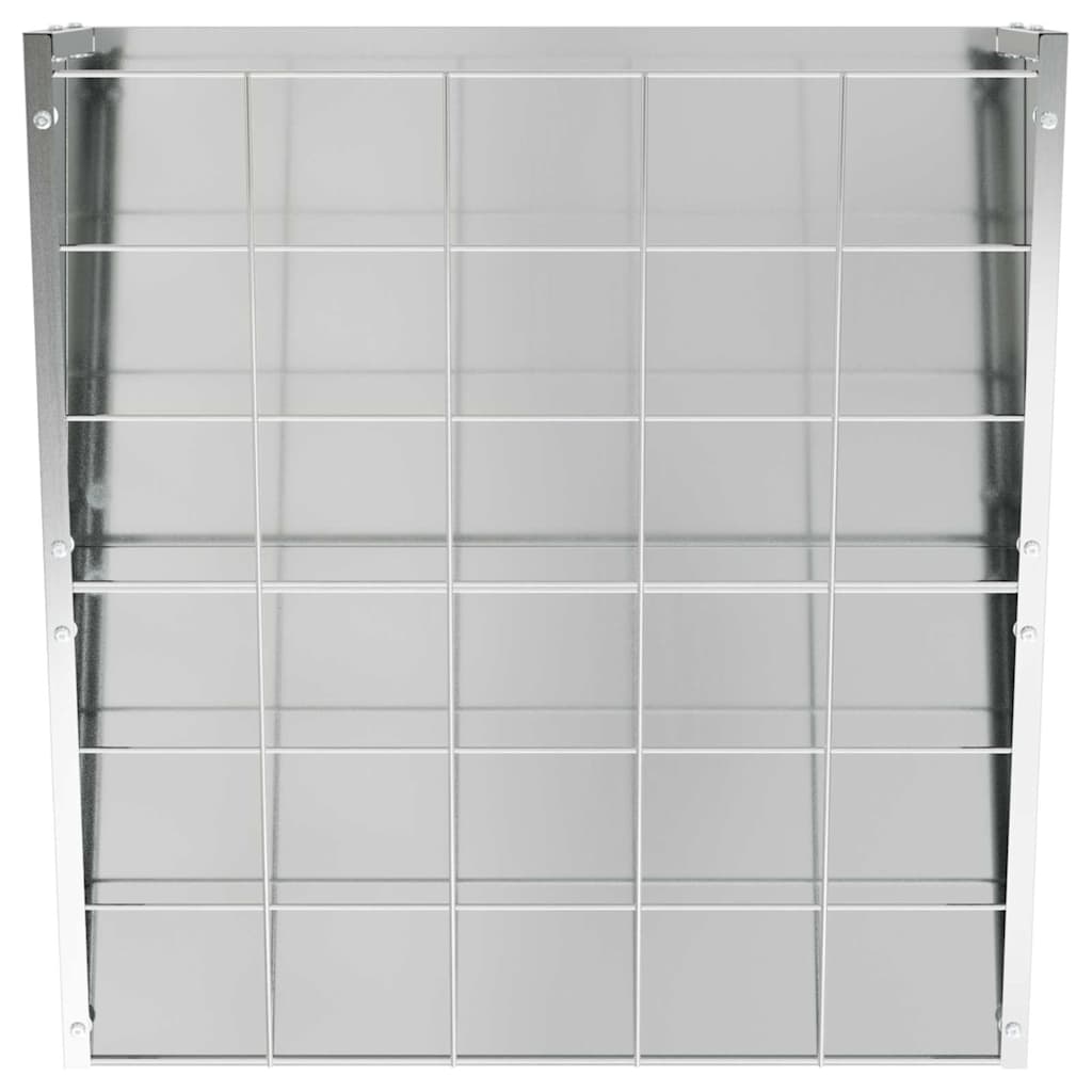 Hanging Hay Feeder Silver 61 x 33 x 66 cm Galvanised Steel